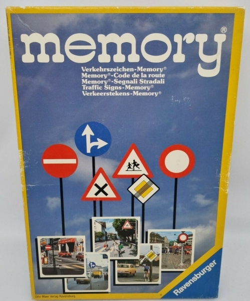 Ravensburger Memory Trafficsigns 1975 Societygame (7525)